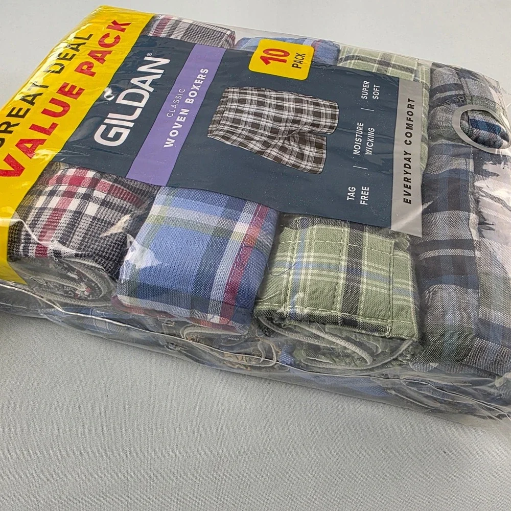 NEW! pack of 10! Size S Gildan Underwear Boxers, tag free, moisture wicking - Picture 7 of 8